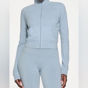 SKIMS Outdoor Track Jacket, Denim Blue, Size Large, NWT/Deadstock ‼️